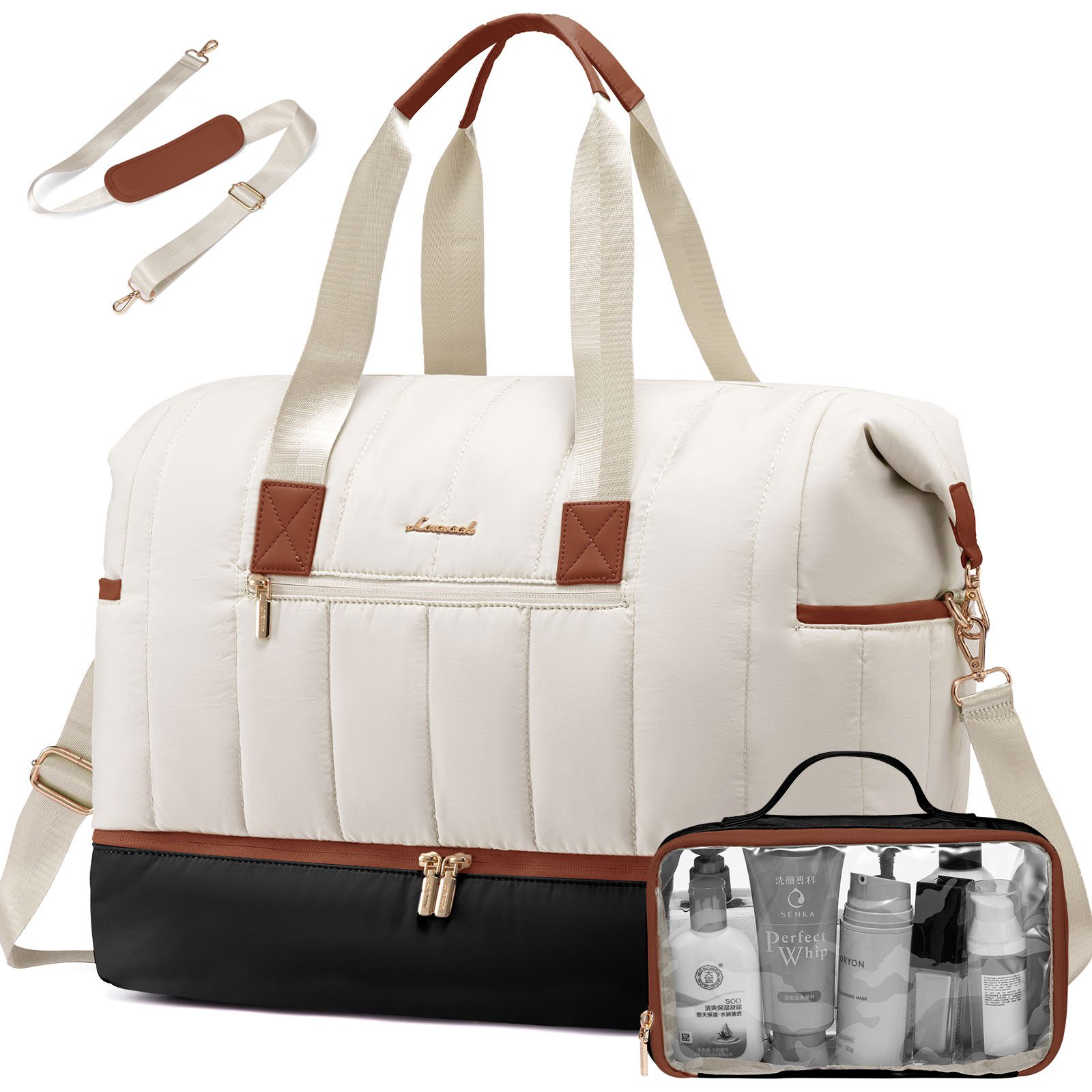 Σετ Σάκος ταξιδιού 35 L Lovevook UB3171 beige black
