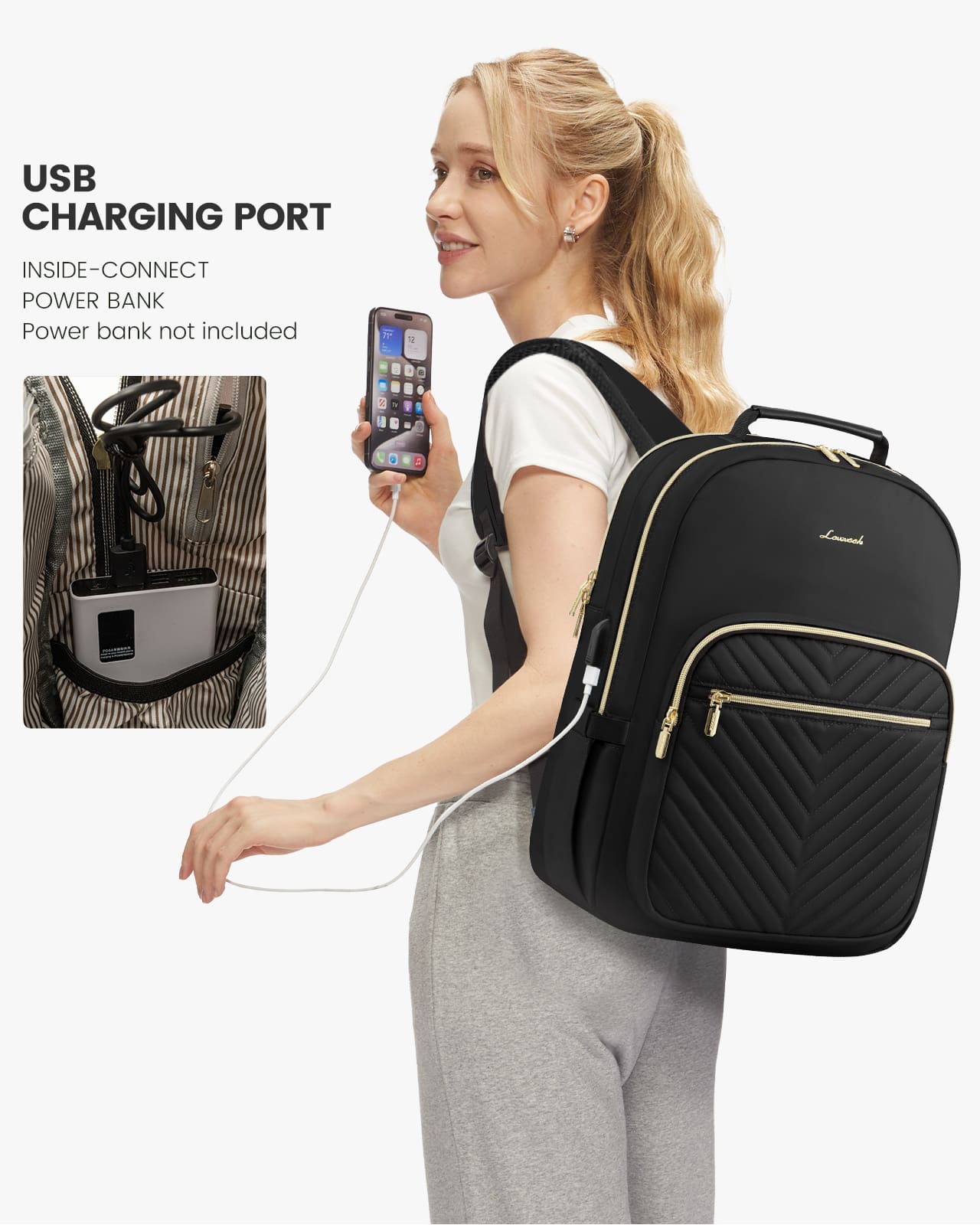 Γυναικείο Σακίδιο Laptop Casual Lovevook 15,6'' WB1533 black