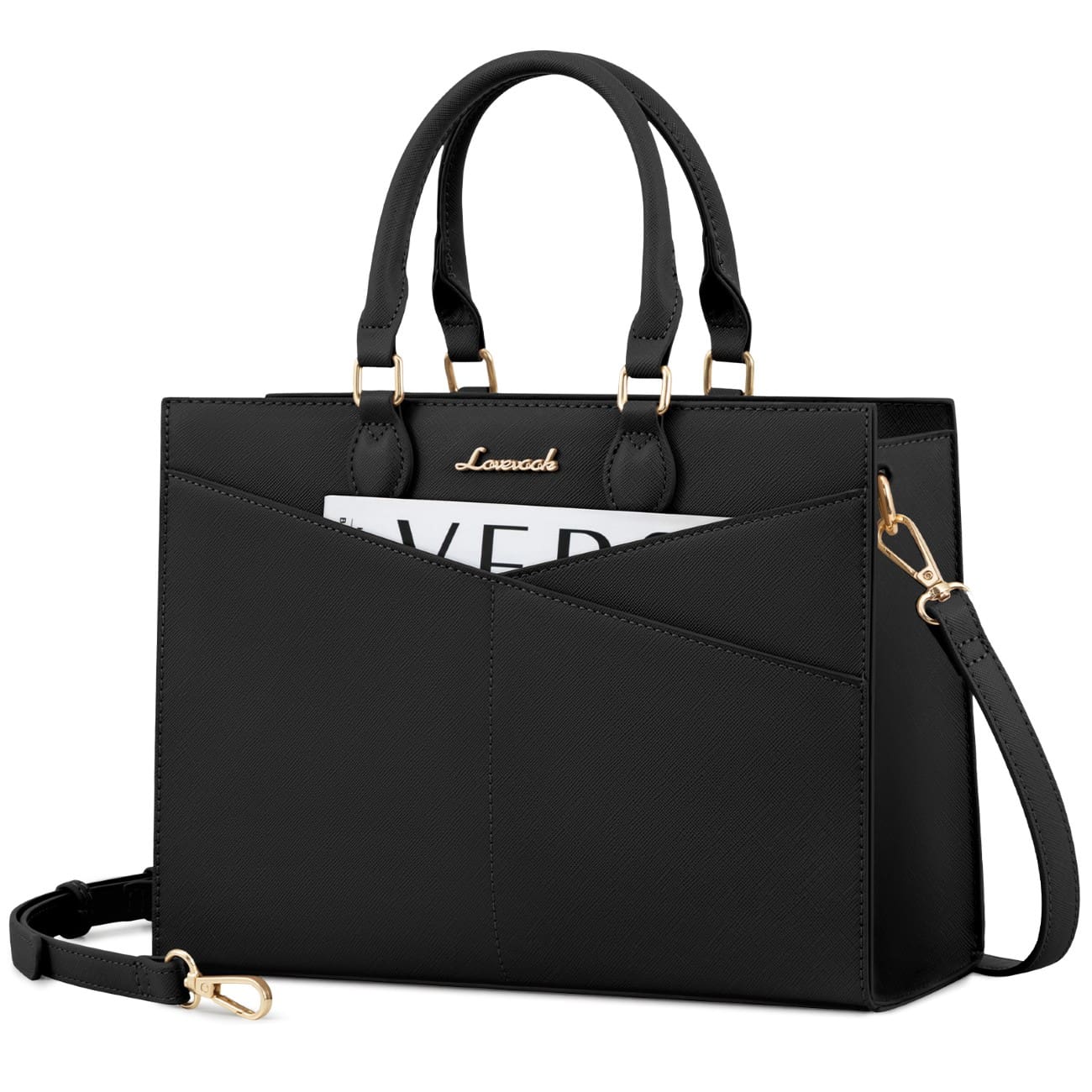 Γυναικεία τσάντα χειρός Lovevook 16'' WB3166 black