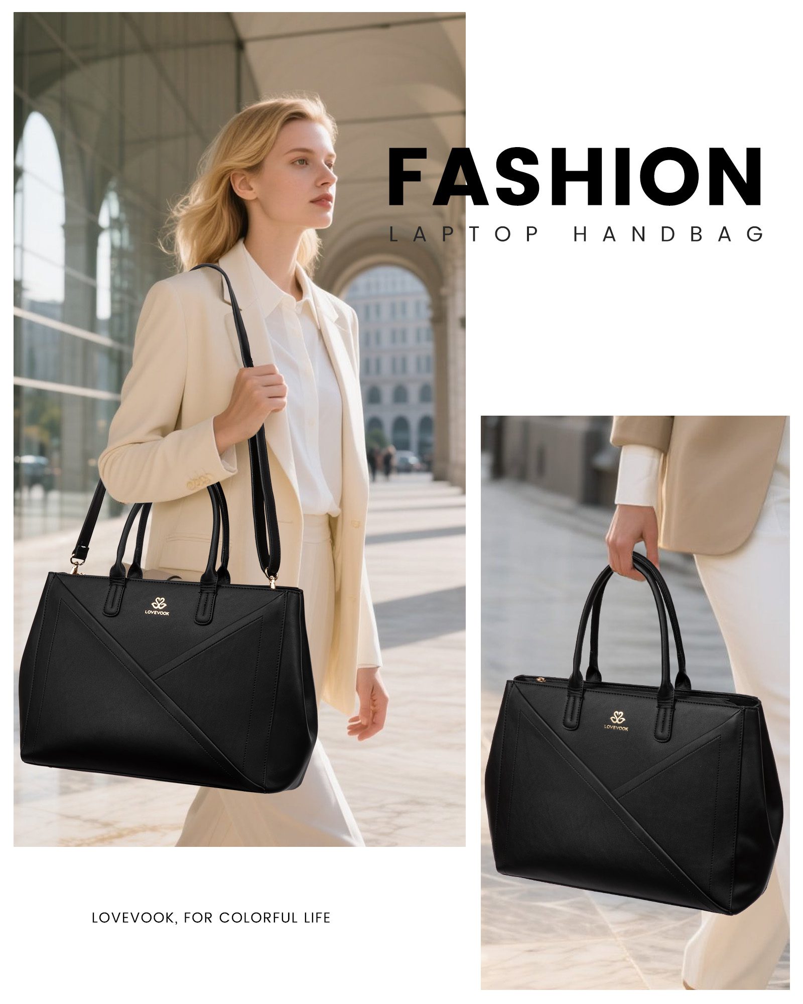 Τσάντα Laptop Γυναικεία Lovevook 15,6” WB4447 black