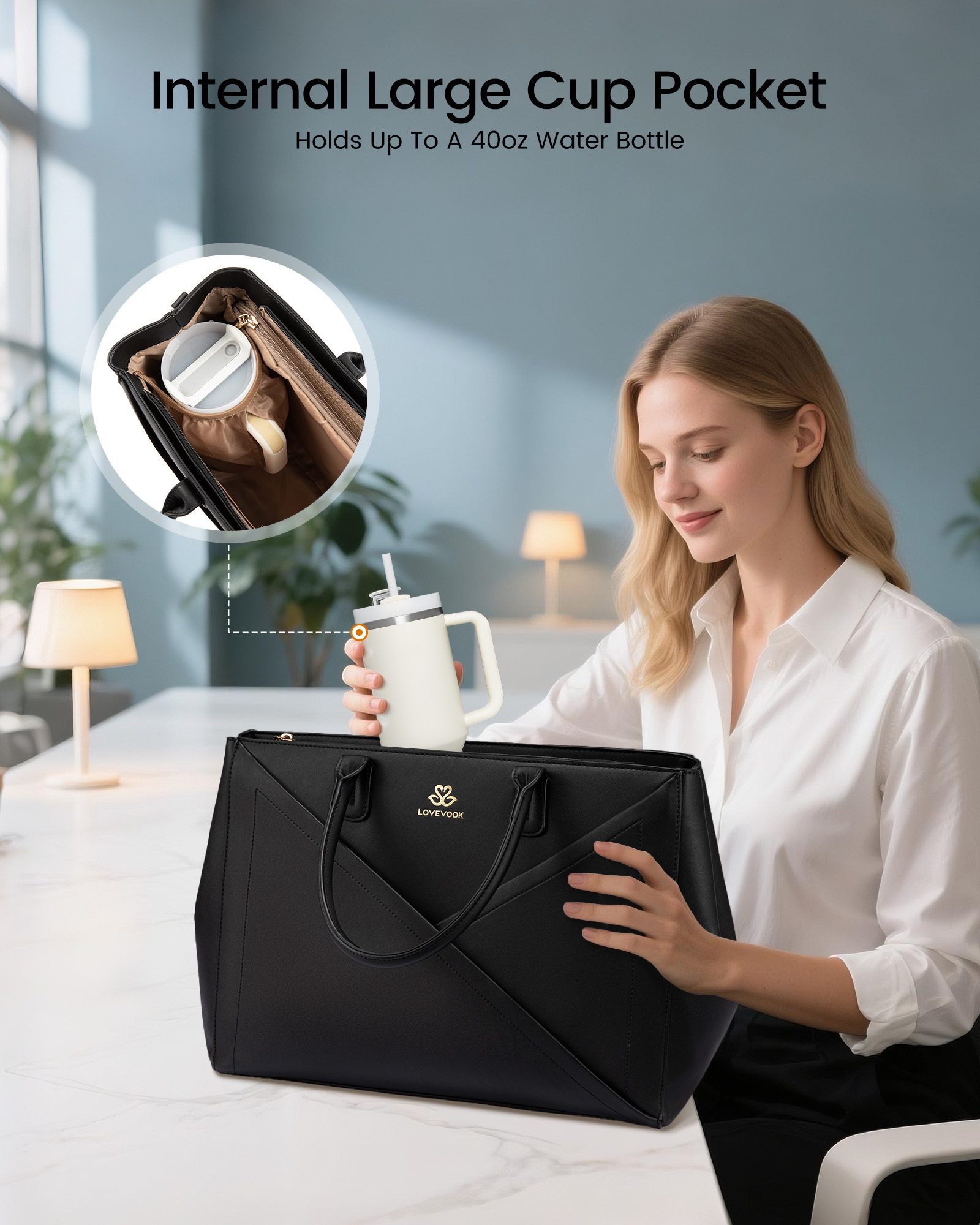 Τσάντα Laptop Γυναικεία Lovevook 15,6” WB4447 black