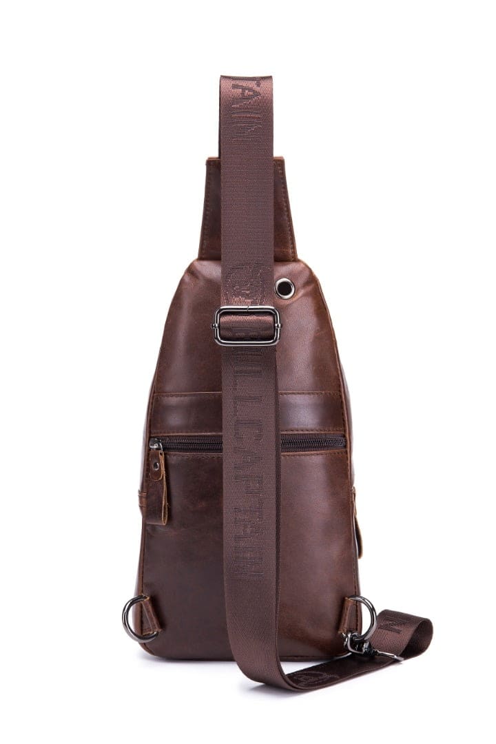 Δερμάτινο τσαντάκι body Bull Captain XB 110 σκούρο καφέ