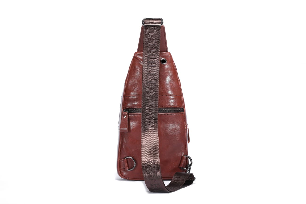 Δερμάτινο τσαντάκι body Bull Captain XB097 καφέ