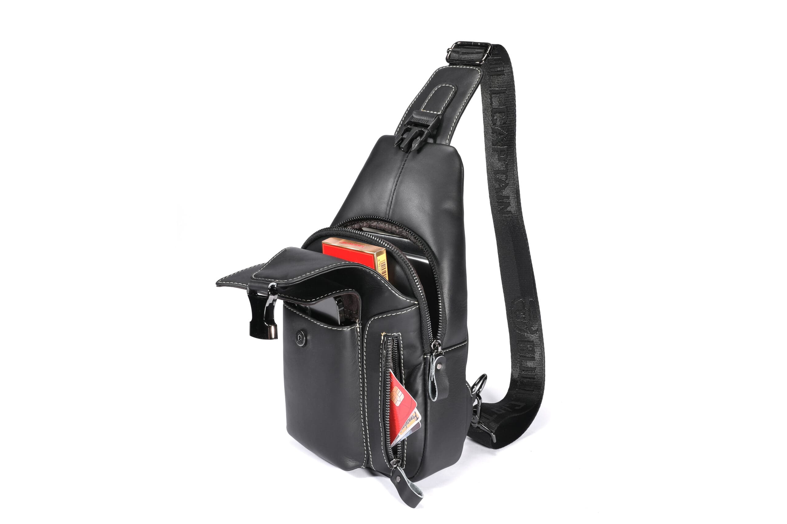 Δερμάτινο τσαντάκι body Bull Captain XB 128 μαύρο