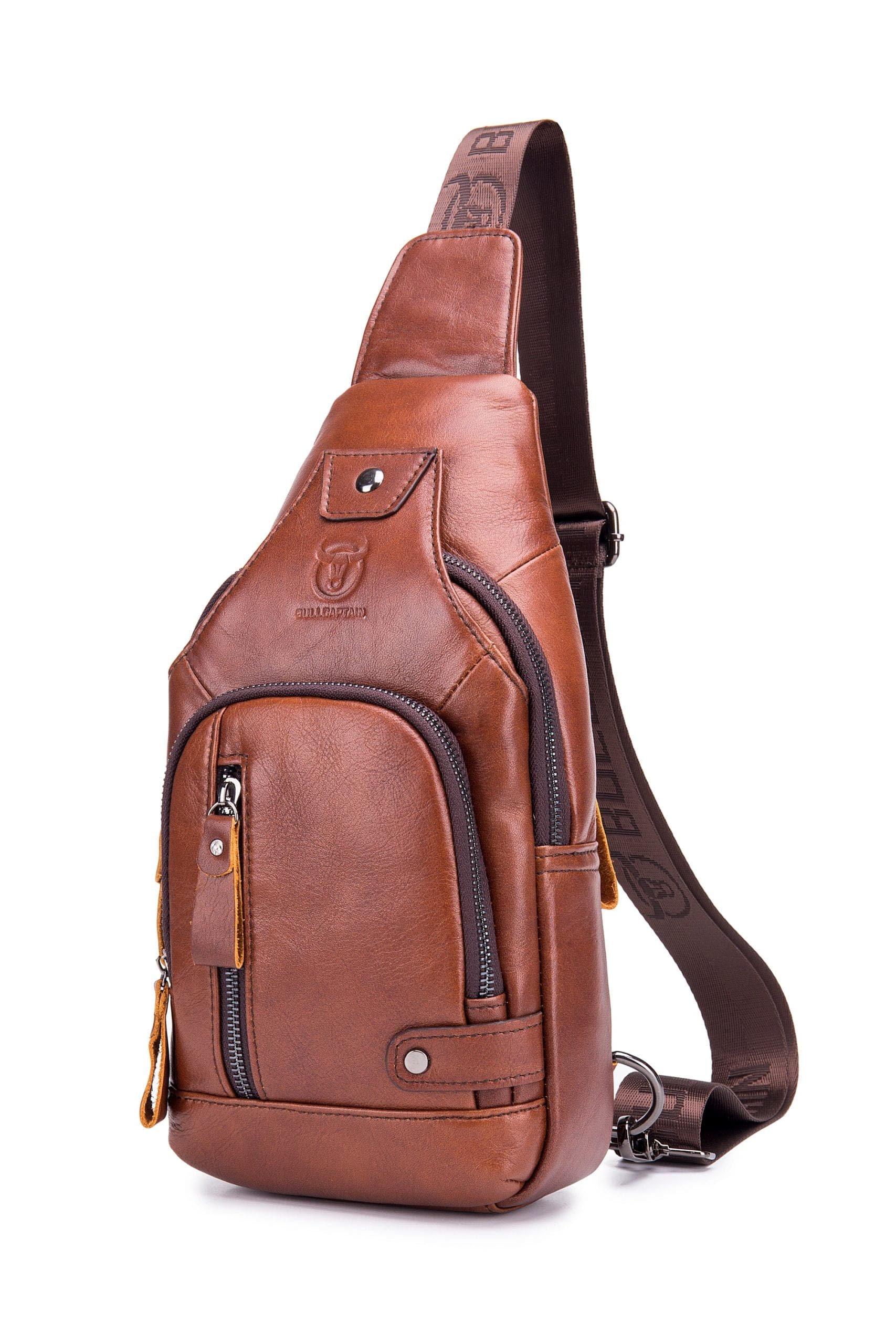 Δερμάτινο τσαντάκι body Bull Captain XB 129 καφέ