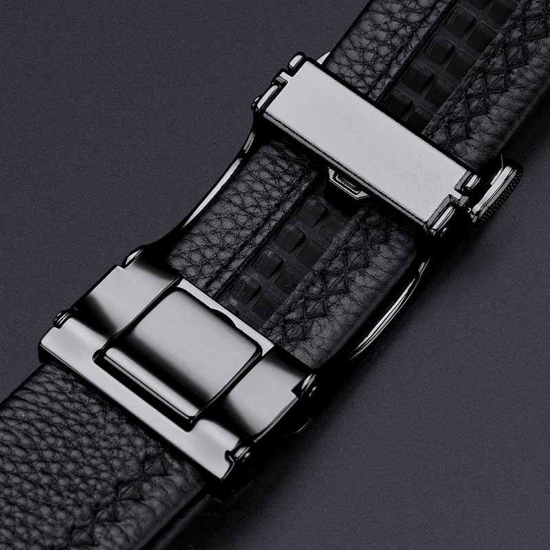 Ανδρική Ζώνη Δερμάτινη William Polo P24PD μαύρο - 1-10cm