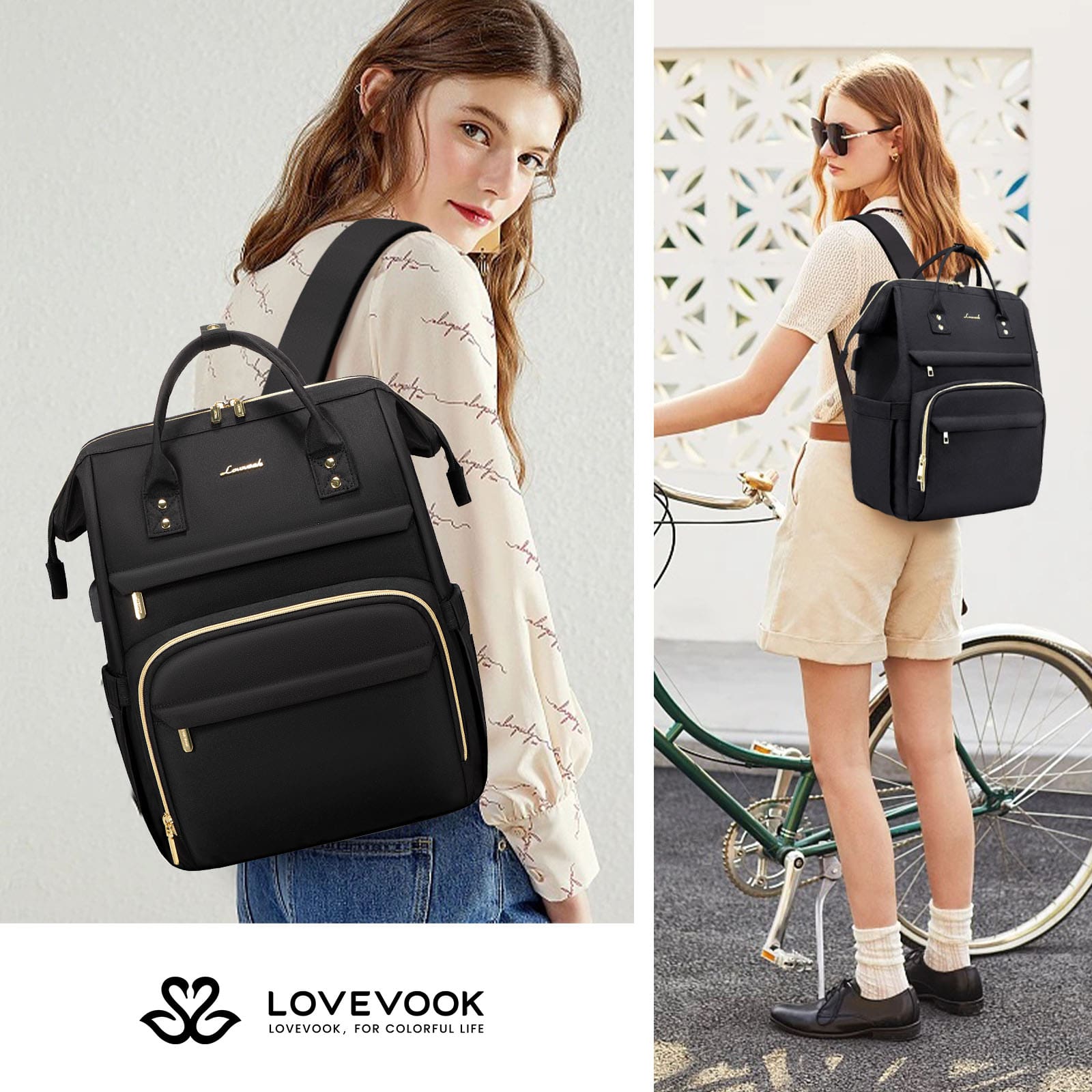 Γυναικείο Σακίδιο Φορητού Υπολογιστή Lovevook 15,6'' WB1469 black