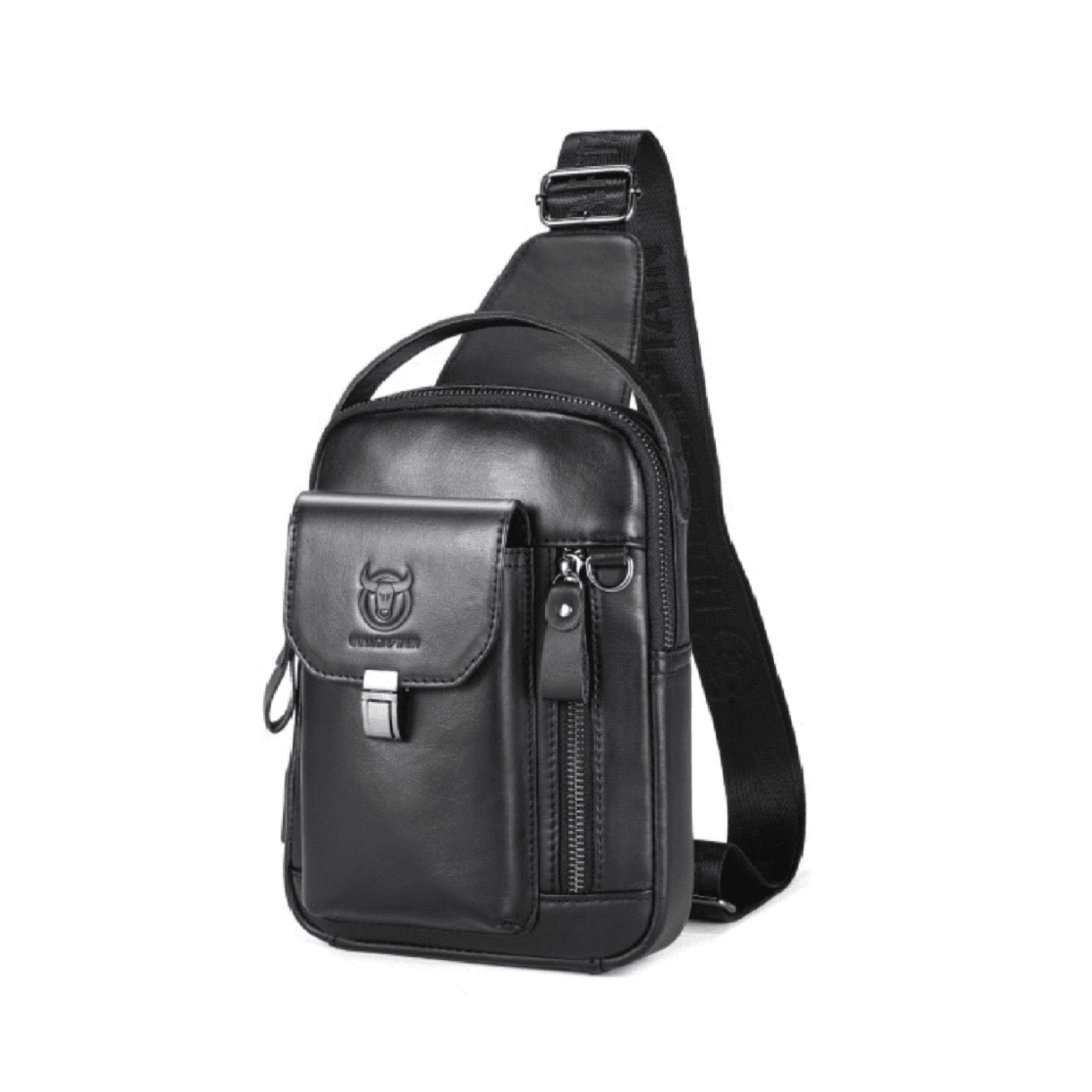 Δερμάτινο τσαντάκι body Bull Captain XB555 μαύρο