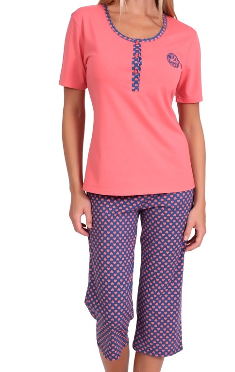 Γυναικεία Πiζάμα Καλοκαιρινή Homewear Πατιλέτα Capri Παντελόνι Lydia Creation 25051  ΠΟΡΤΟΚΑΛΙ ΣΟΜΟΝ 