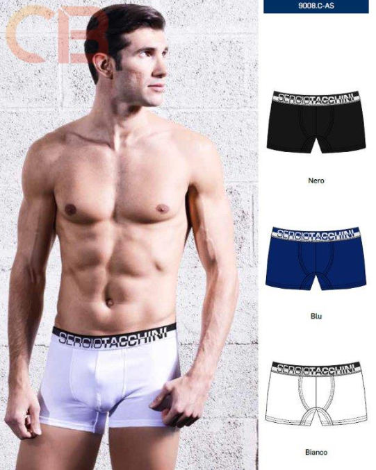 Ανδρικό εσώρουχο BOXER SERGIO-TACCHINI-9008.C-AS Λευκό