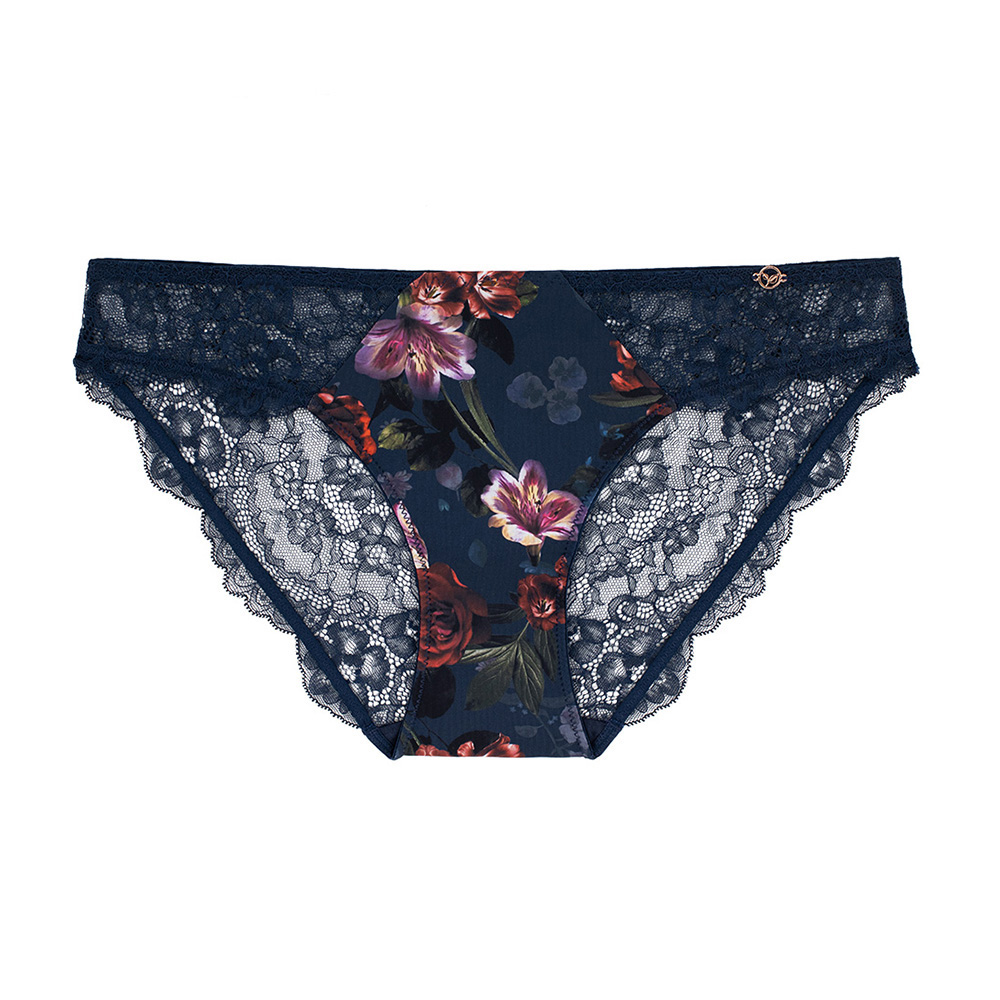 Γυναικείο εσώρουχο δαντέλα Slip Dorina MYSTIC BRIF CLASSIC ECO D000846MI033-IK0025 Μπλε