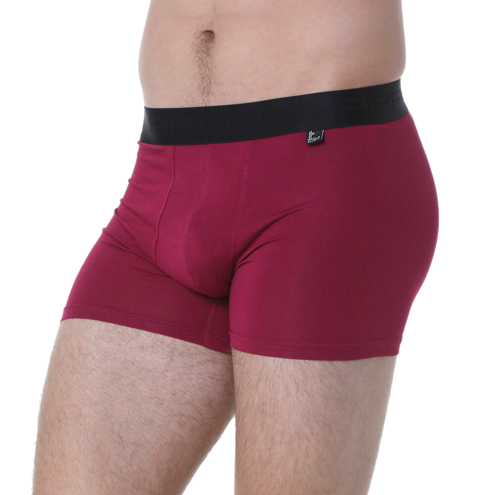 Ανδρικό εσώρουχο Boxer Bamboo Eco Friendly  APPLE 0110308 Μπορντό