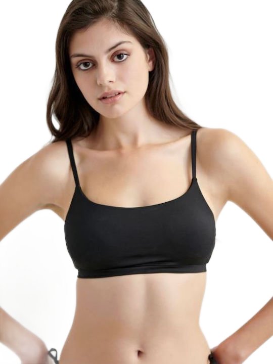 Γυναικείο Μαγιό Bikini Top Μπουστάκ FASHION SOLIDSι Blu4u 26366086-02 ΜΑΥΡΟ