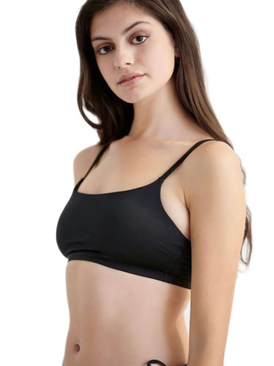 Γυναικείο Μαγιό Bikini Top Μπουστάκ FASHION SOLIDSι Blu4u 26366086-02 ΜΑΥΡΟ