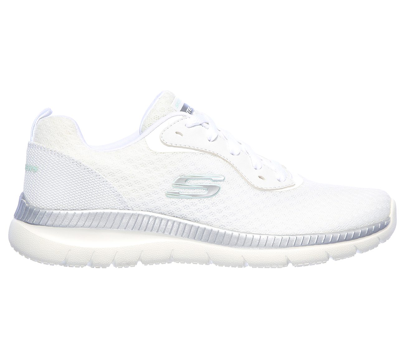 Αθλητικό Παπούτσι Memory Foam Ανατομικό EXTRA LIGHT SKECHERS BOUNTIFUL 12606-WSL WHITE