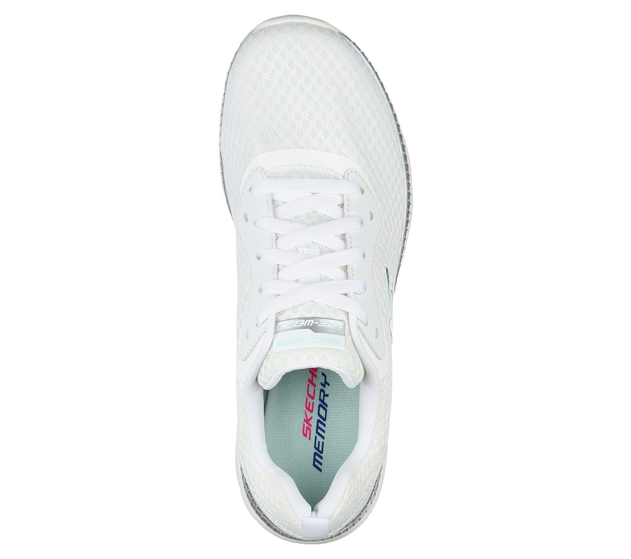 Αθλητικό Παπούτσι Memory Foam Ανατομικό EXTRA LIGHT SKECHERS BOUNTIFUL 12606-WSL WHITE