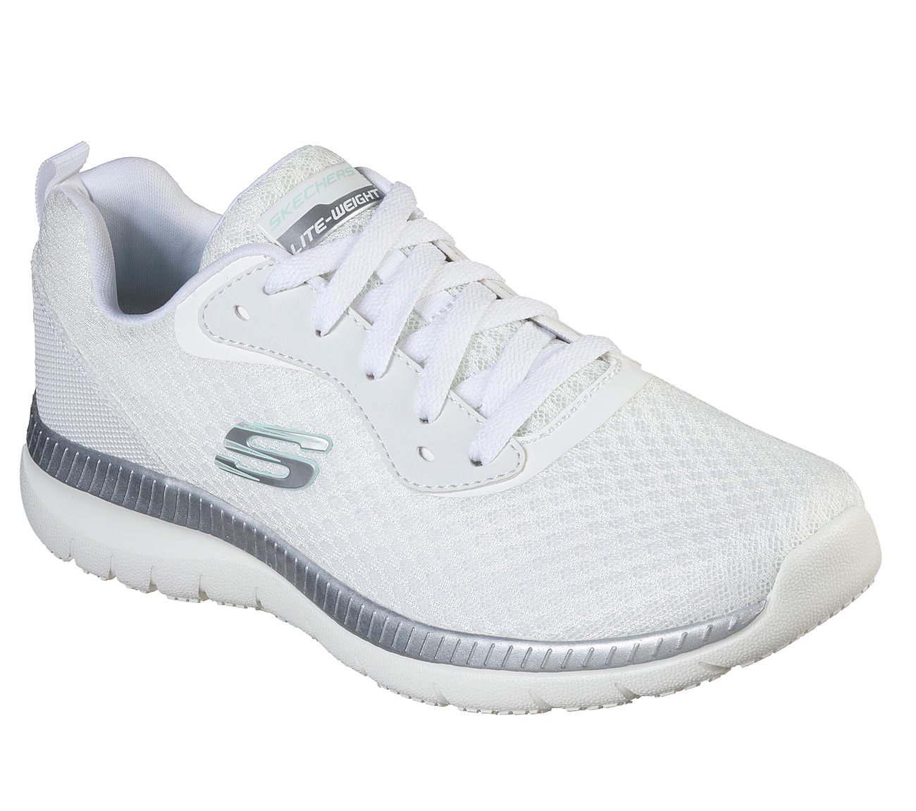 Αθλητικό Παπούτσι Memory Foam Ανατομικό EXTRA LIGHT SKECHERS BOUNTIFUL 12606-WSL WHITE