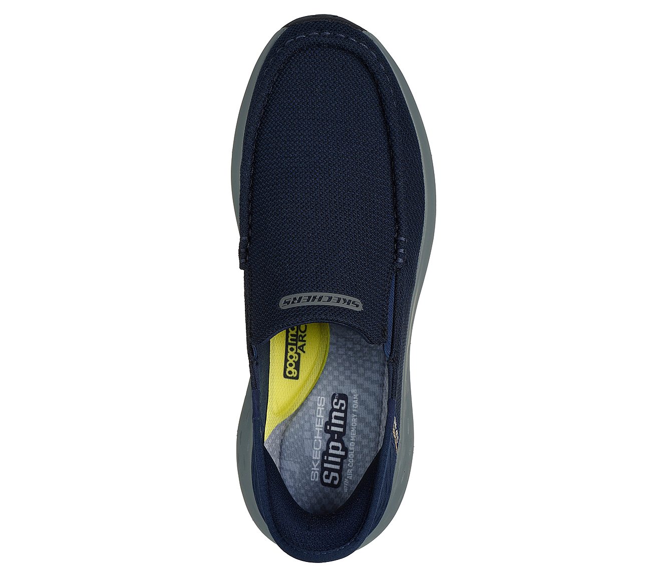 Ανδρικό Παπούτσι Casual Ορθοστασίας Slip-ins  Air-Cooled-Memory Foam-Goga Mat Arch SKECHERS Parson - Ralven 204804-NVY NAVY