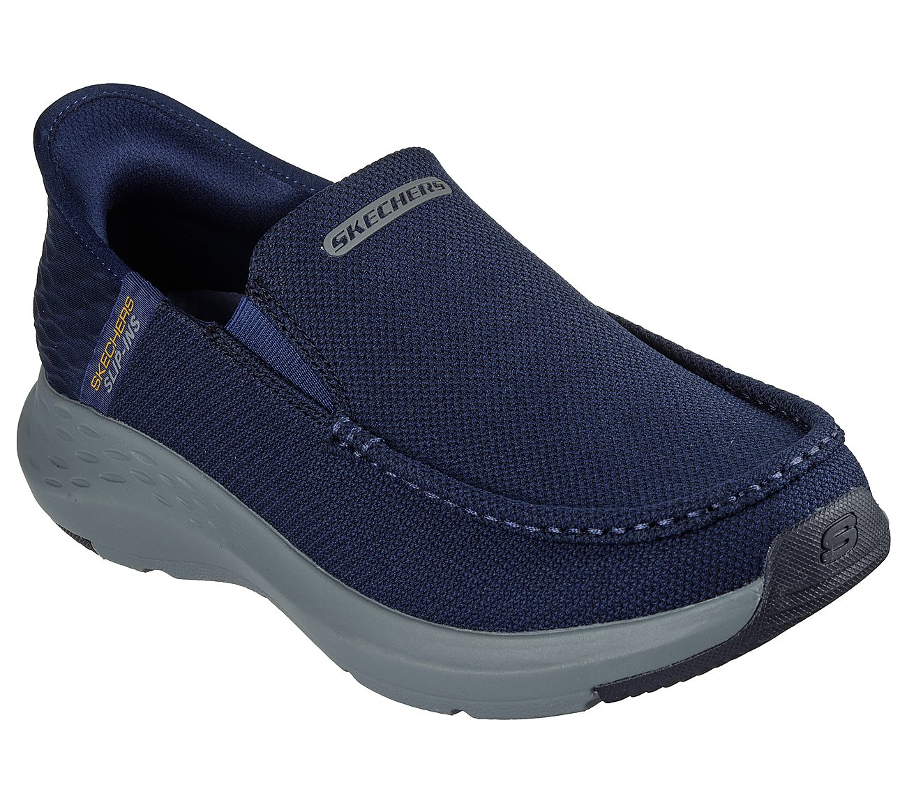 Ανδρικό Παπούτσι Casual Ορθοστασίας Slip-ins  Air-Cooled-Memory Foam-Goga Mat Arch SKECHERS Parson - Ralven 204804-NVY NAVY