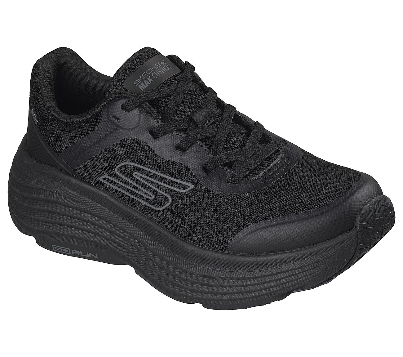 Γυναικείο Αθλητικό Παπούτσι Ορθοστασίας Running Air-Cooled Goga Mat NRT Technology SKECHERS Max Cushioning Endeavour 129470-BBK ΜΑΥΡΟ