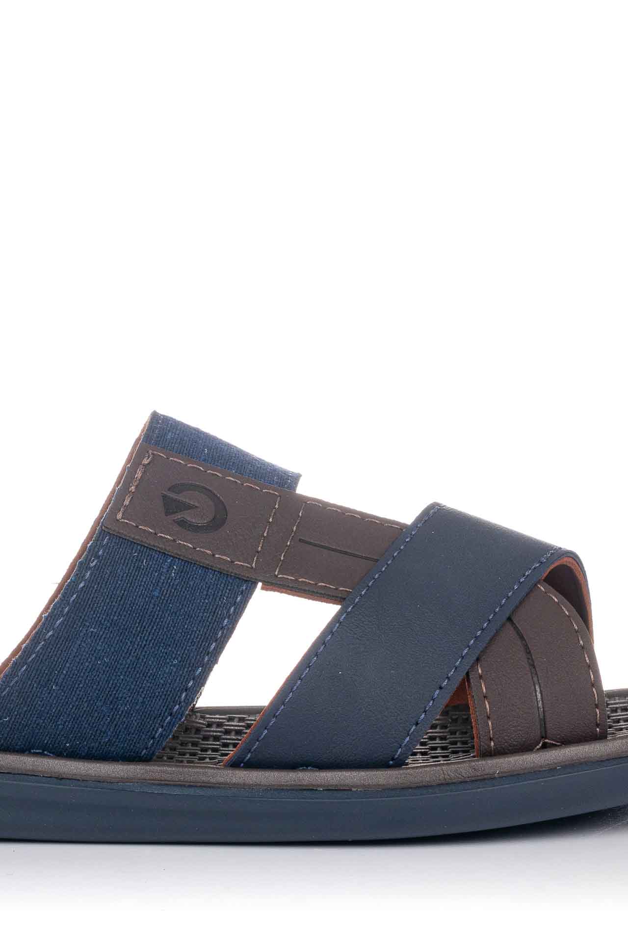 Ανδρική Παντόφλα cartago 780-19110-2 μπλε καφέ