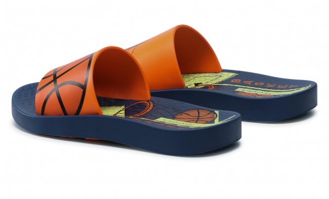 Παιδική Παντόφλα BASKET Ipanema 780-21384-2 BLUE-ORANGE-WELLOW