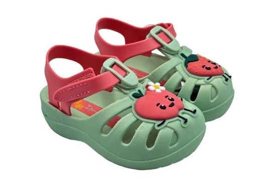 Παιδικό bebe Σαμπό Θαλάσσης Φράουλα 19-29 SUMMER XIV BABY IPANEMA 83615-BC950 780-25402-3 GREEN PINK