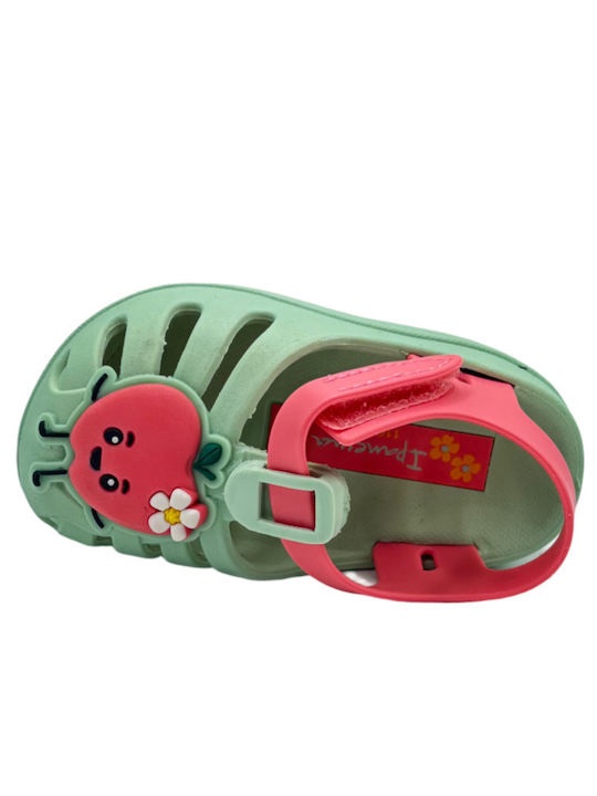 Παιδικό bebe Σαμπό Θαλάσσης Φράουλα 19-29 SUMMER XIV BABY IPANEMA 83615-BC950 780-25402-3 GREEN PINK