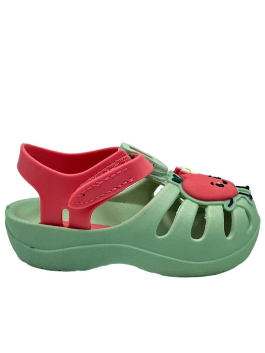 Παιδικό bebe Σαμπό Θαλάσσης Φράουλα 19-29 SUMMER XIV BABY IPANEMA 83615-BC950 780-25402-3 GREEN PINK