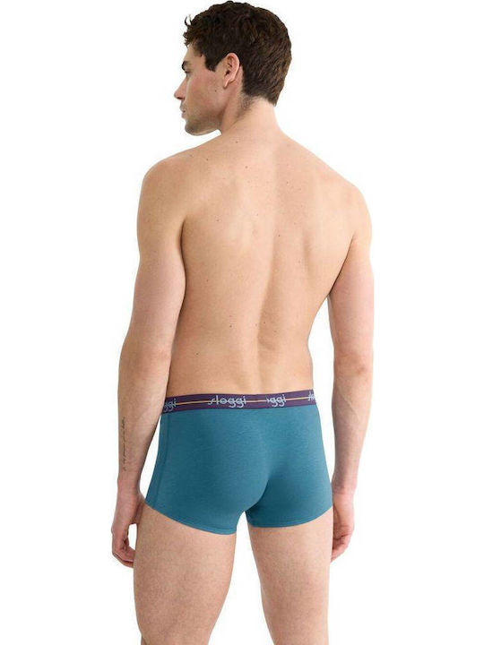 Ανδρικό Εσώρουχό Boxer Βαμβακερό 2PACK Sloggi Start Hipster 10206968-M025 ΜΩΒ-ΠΕΤΡΟΛ
