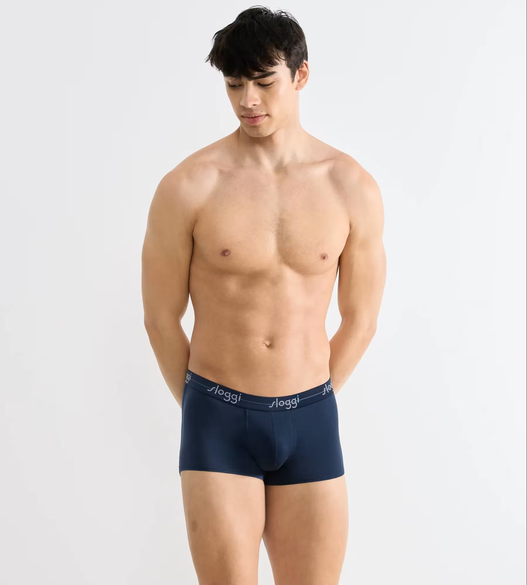 Ανδρικό Εσώρουχό Boxer Βαμβακερό 2PACK Sloggi Start Hipster 10206968-M021 ΜΠΛΕ-ΜΠΟΡΝΤΟ