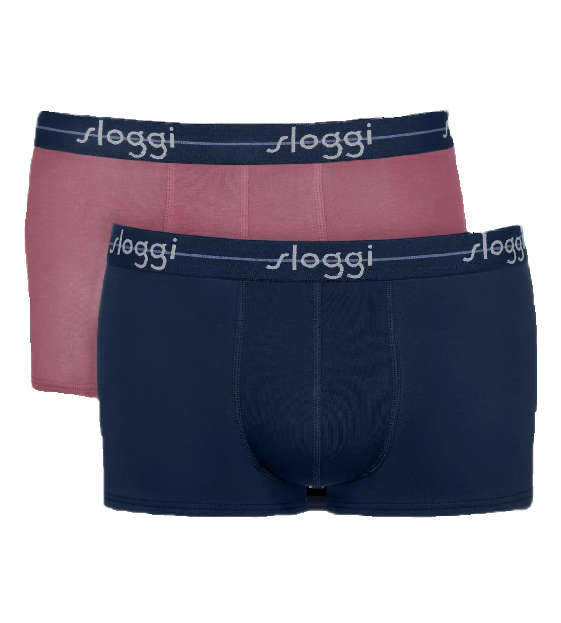Ανδρικό Εσώρουχό Boxer Βαμβακερό 2PACK Sloggi Start Hipster 10206968-M021 ΜΠΛΕ-ΜΠΟΡΝΤΟ