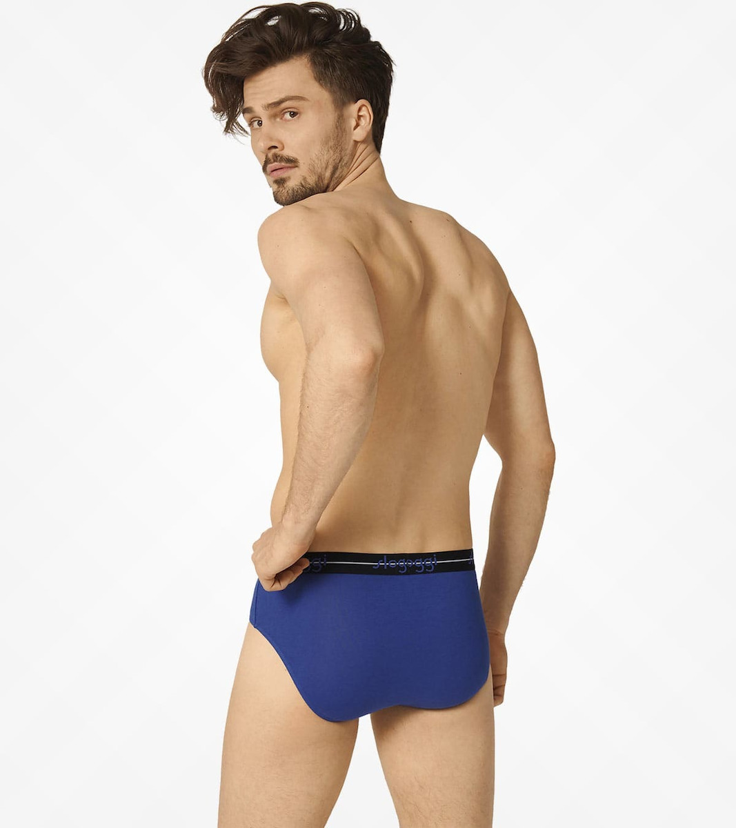 Ανδρικά Σλίπ SLOGGI MEN MIDI START  2 PACK 10050546-V005 Μαύρο-Μπλε