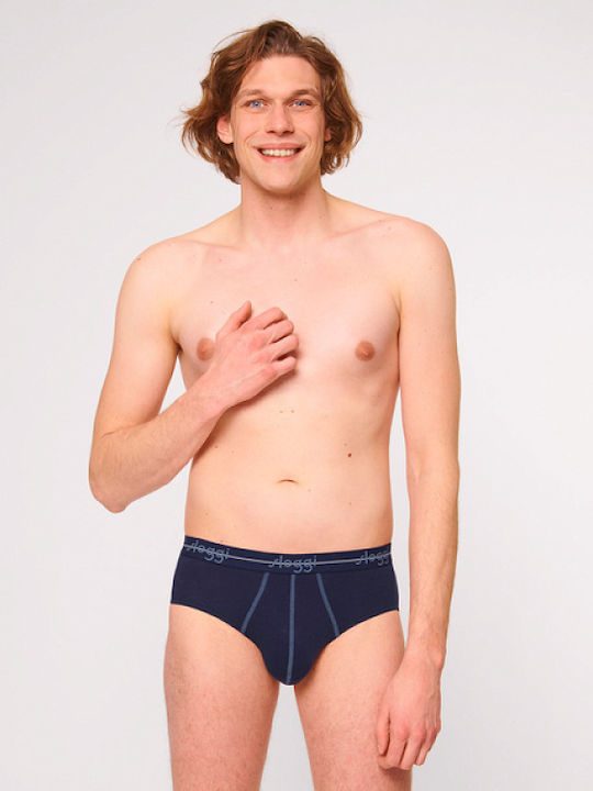 Ανδρικό Εσώρουχο Σλίπ Βαμβάκι 2 PACK SLOGGI MEN MIDI START 10206949-V001 ΜΠΛΕ ΡΑΦ