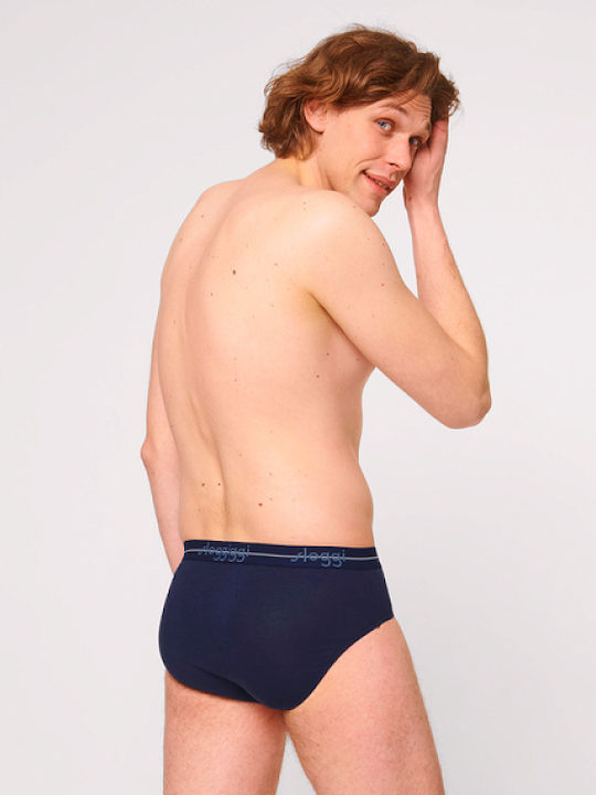 Ανδρικό Εσώρουχο Σλίπ Βαμβάκι 2 PACK SLOGGI MEN MIDI START 10206949-V001 ΜΠΛΕ ΡΑΦ