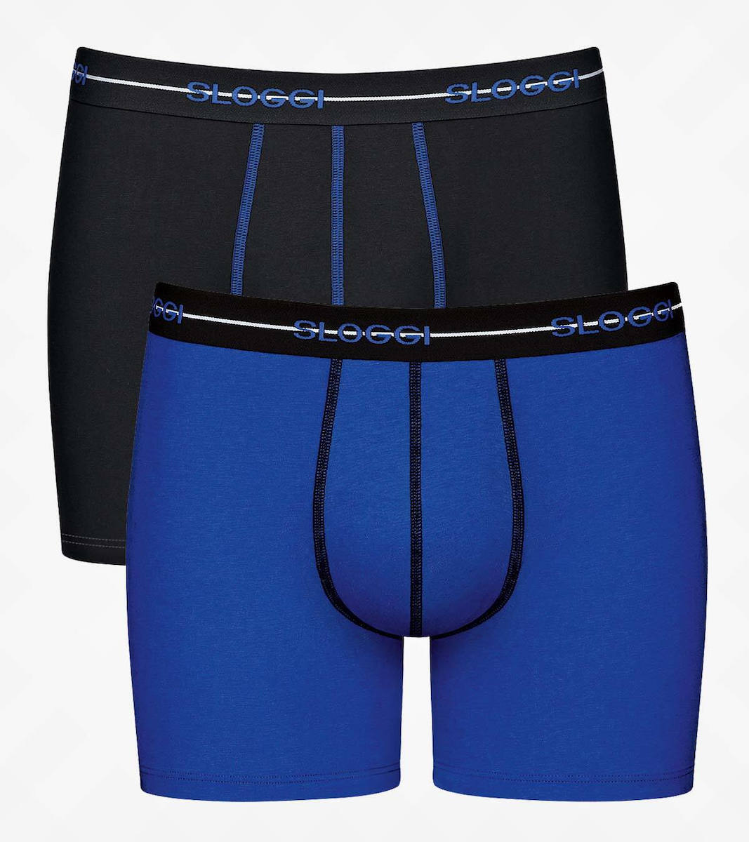 Ανδρικό εσώρουχό Βαμβάκι μπόξερ Boxer SLOGGI men Start Short C2P 10206948 -V005 ΜΑΥΡΟ-ΜΠΛΕ