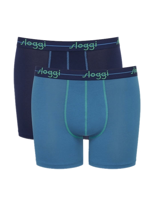 Ανδρικό εσώρουχό Βαμβάκι μπόξερ Boxer SLOGGI men Start Short C2P 10206948 V020 ΜΠΛΕ ΣΚ-ΜΠΛΕ ΑΝΟΙΚ