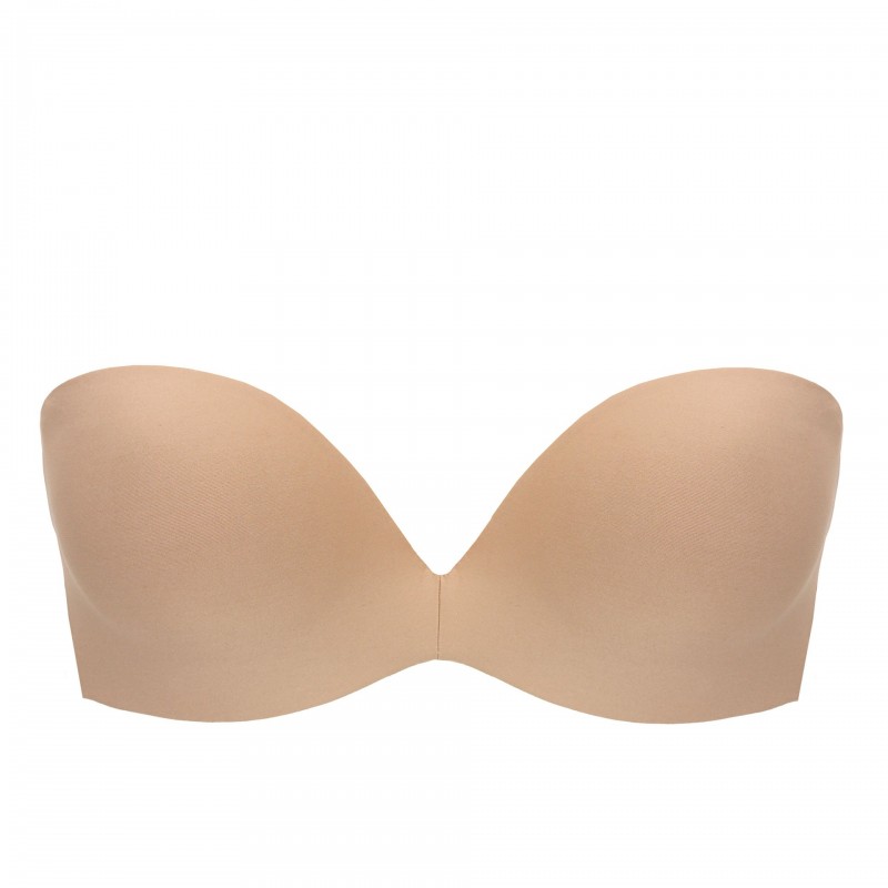 Γυναικείο Σουτιέν Strapless Luna 11062P B Cup με ενίσχυση-Μπεζ
