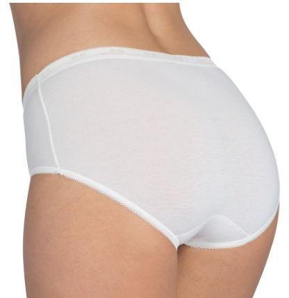 Γυναικείο εσώρουχο Sloggi 10005038-0003/03 Cotton Midi-Λευκό