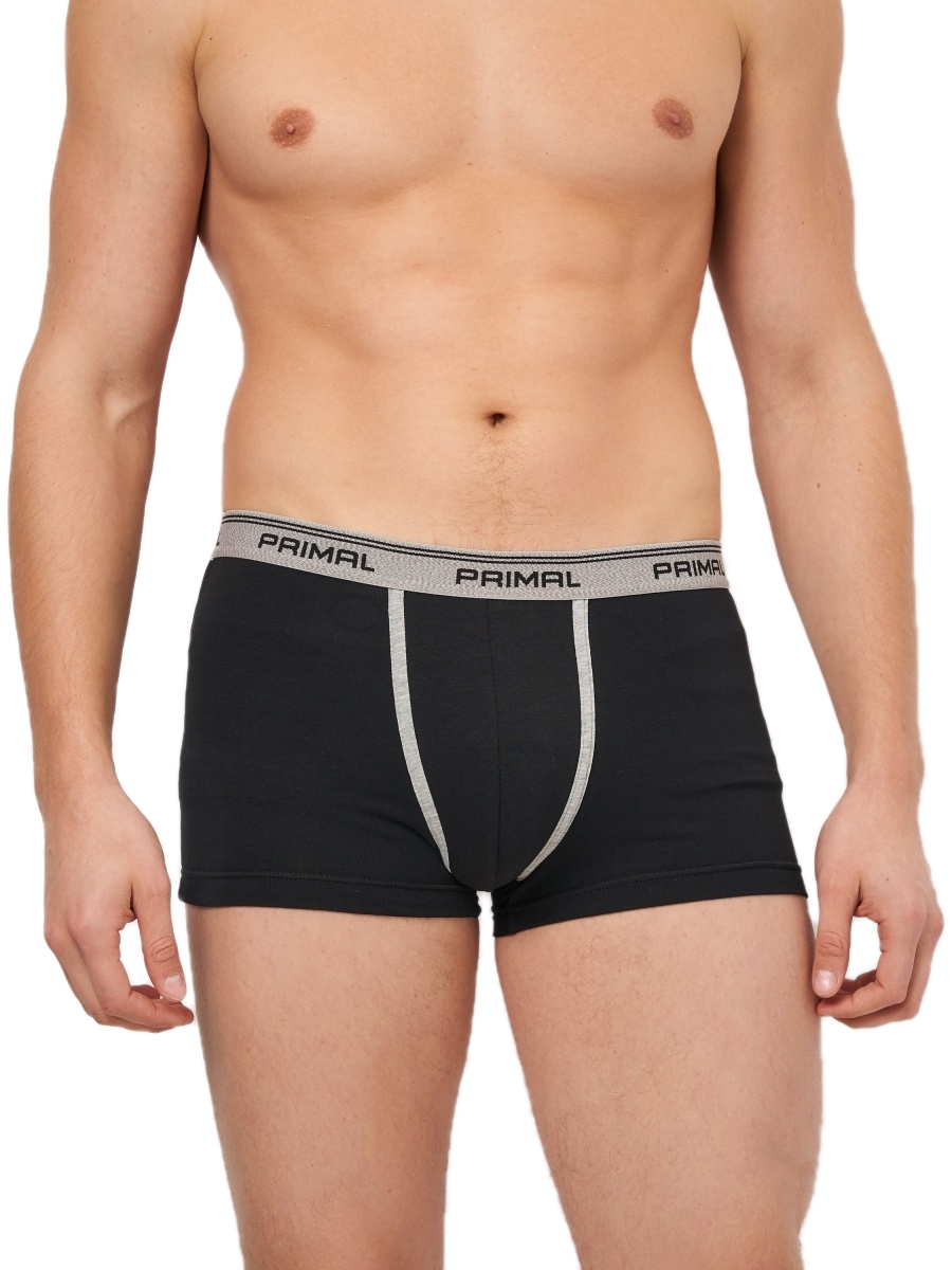 PRIMAL-B001-BOXER-UOMO -3 PACK Ανδρικό εσώρουχο μποξεράκι μαύρο