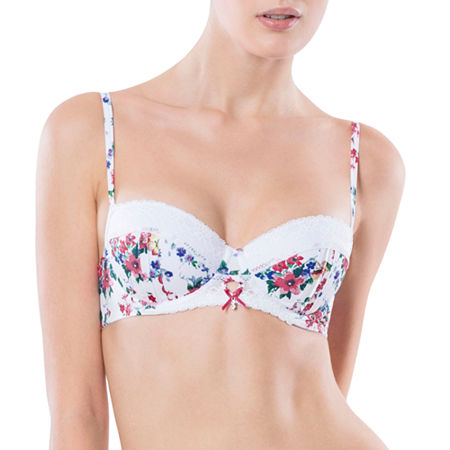Σουτιέν Λευκό mariemeili LOTTIE BALCONY CUP C 14H0217 FLORAL