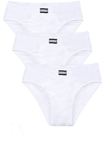 Ανδρικό εσώρουχο slip MINERVA SPORTIES 23027-3 PACK ΛΕΥΚΟ