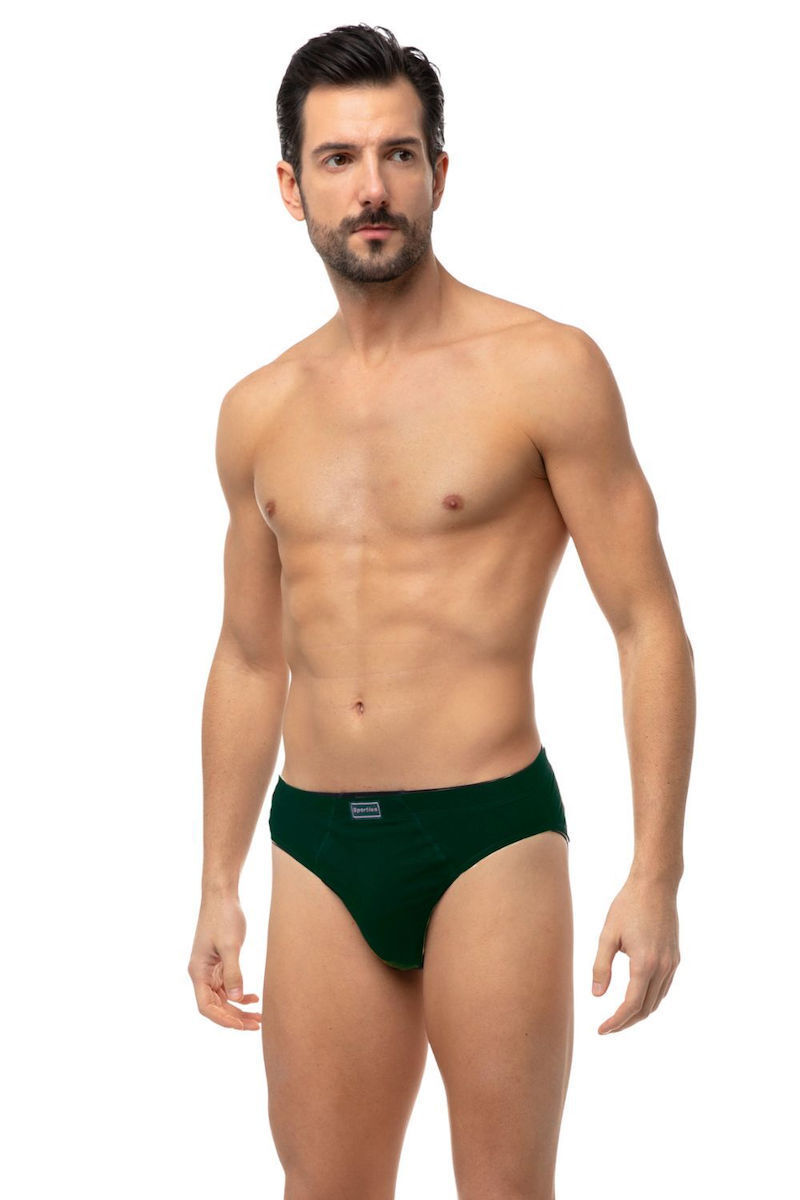 Ανδρικό εσώρουχο slip MINERVA SPORTIES 3 PACK 23027-162 ΜΑΥΡΟ-ΜΠΛΕ-ΚΥΠΑΡΙΣΣΙ
