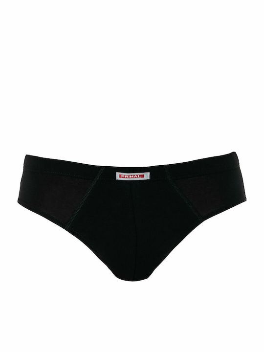 Ανδρικό εσώρουχο slip Βαμβακερό PRIMAL SLIP UOMO 2200 Μαύρο