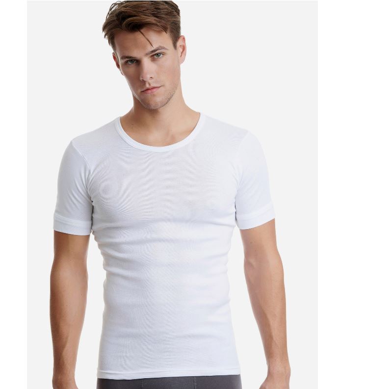 Ανδρική φανέλα κοντό μανίκι 2Pack Walk W1960-2 Λευκό 