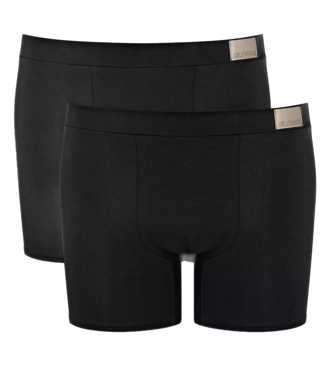 Ανδρικό Εσώρουχο Boxer SHORT Βαμβακερό 2 PACK Εσωτερικό Λάστιχο SLOGGI GO NATURAL 10214622-0004 ΜΑΥΡΟ