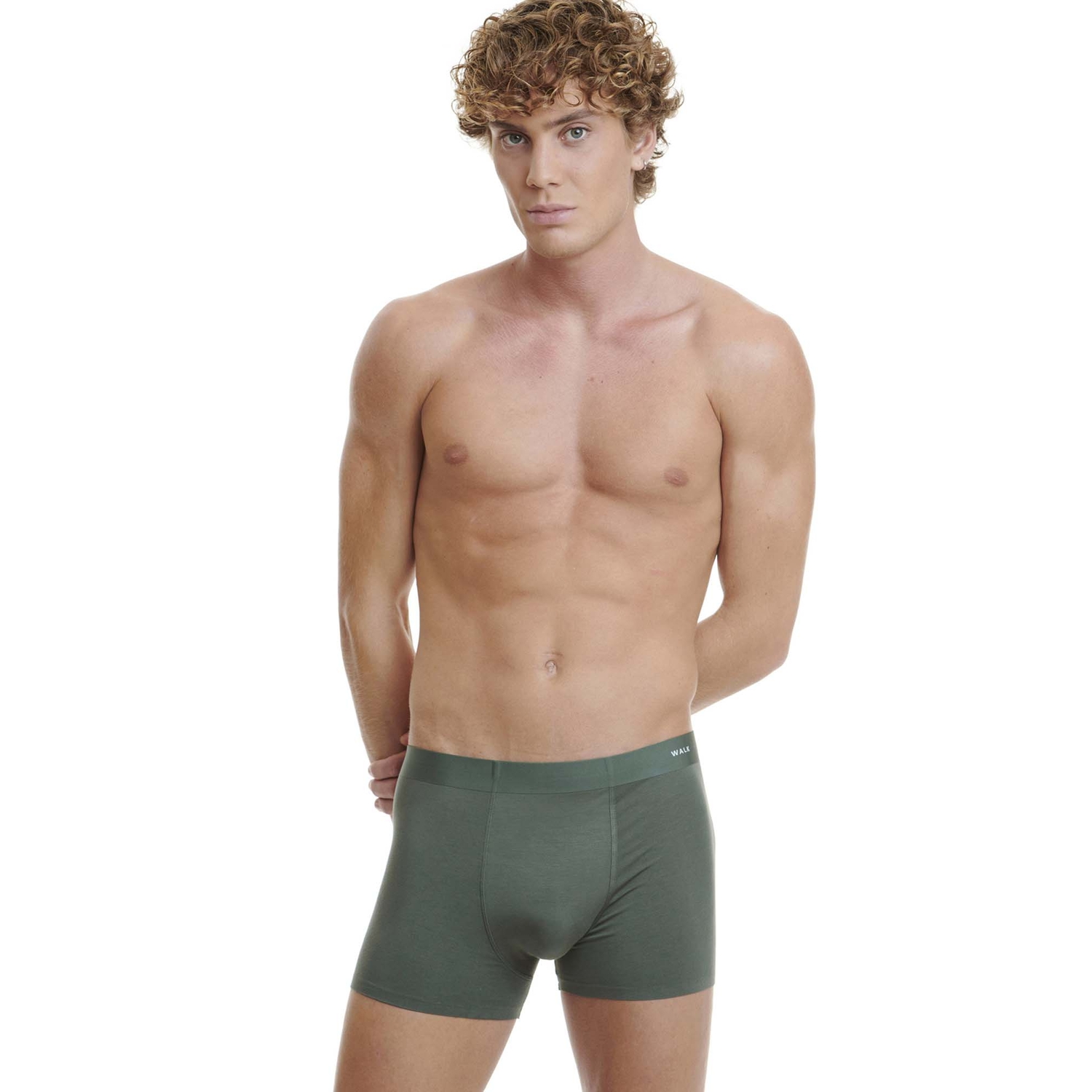 Ανδρικό εσώρουχο Boxer Bamboo Αόρατο Seamless HIPSTER Eco Friendly WALK W1771-24 ΧΑΚΙ ΣΚΟΥΡΟ