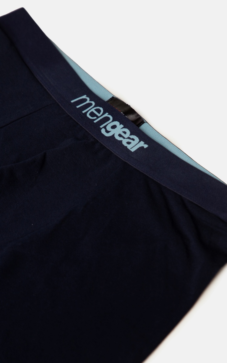 Ανδρικό Εσώρουχο Boxer βαμβακερό 2Pack Mengear Regular Leaves Minerva 96-29454-303 MARINE RAF BLUE