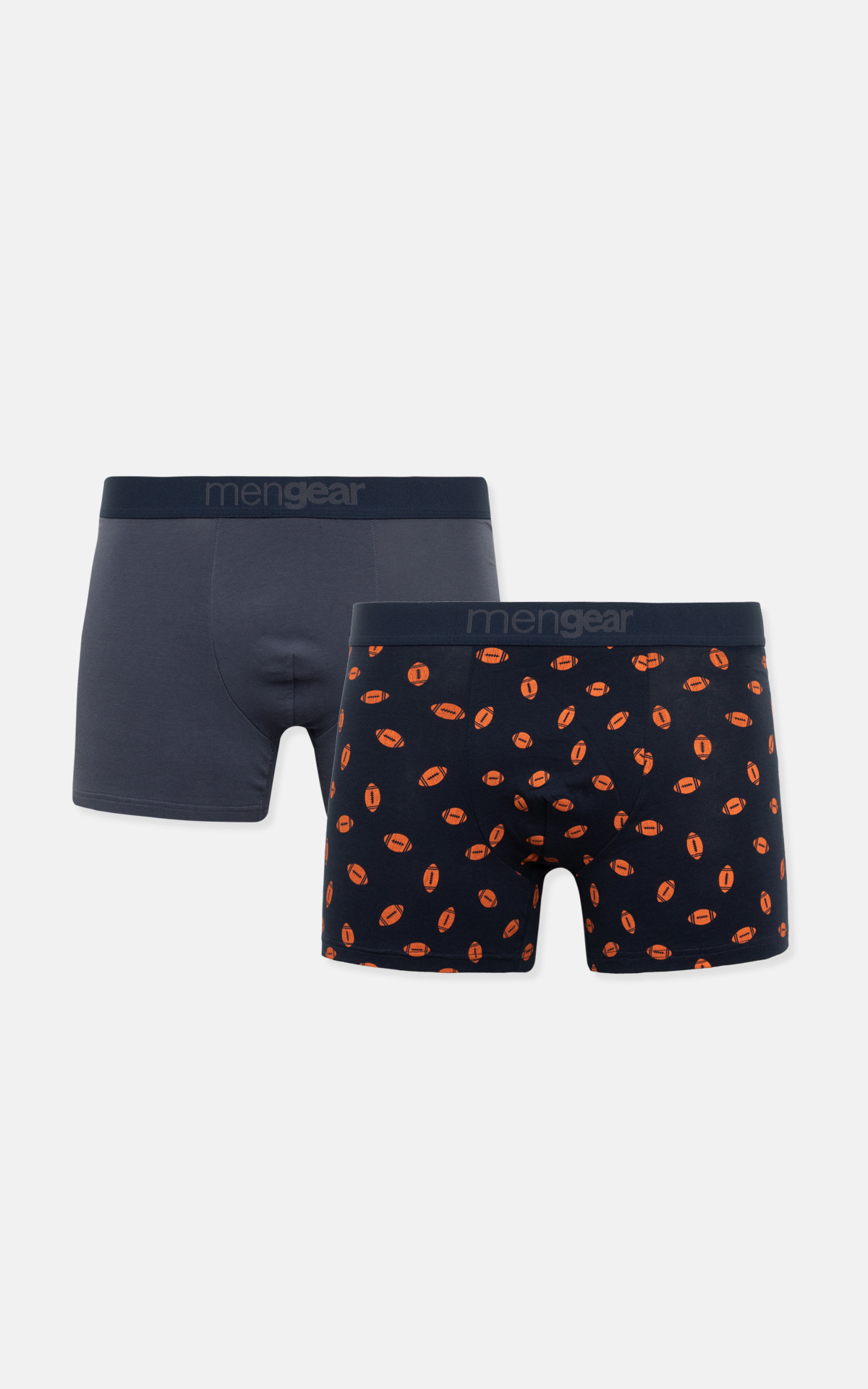 Ανδρικό Εσώρουχο Boxer βαμβακερό 2Pack Rugby Mengear Minerva 96-29468-247 MARINE-RAF