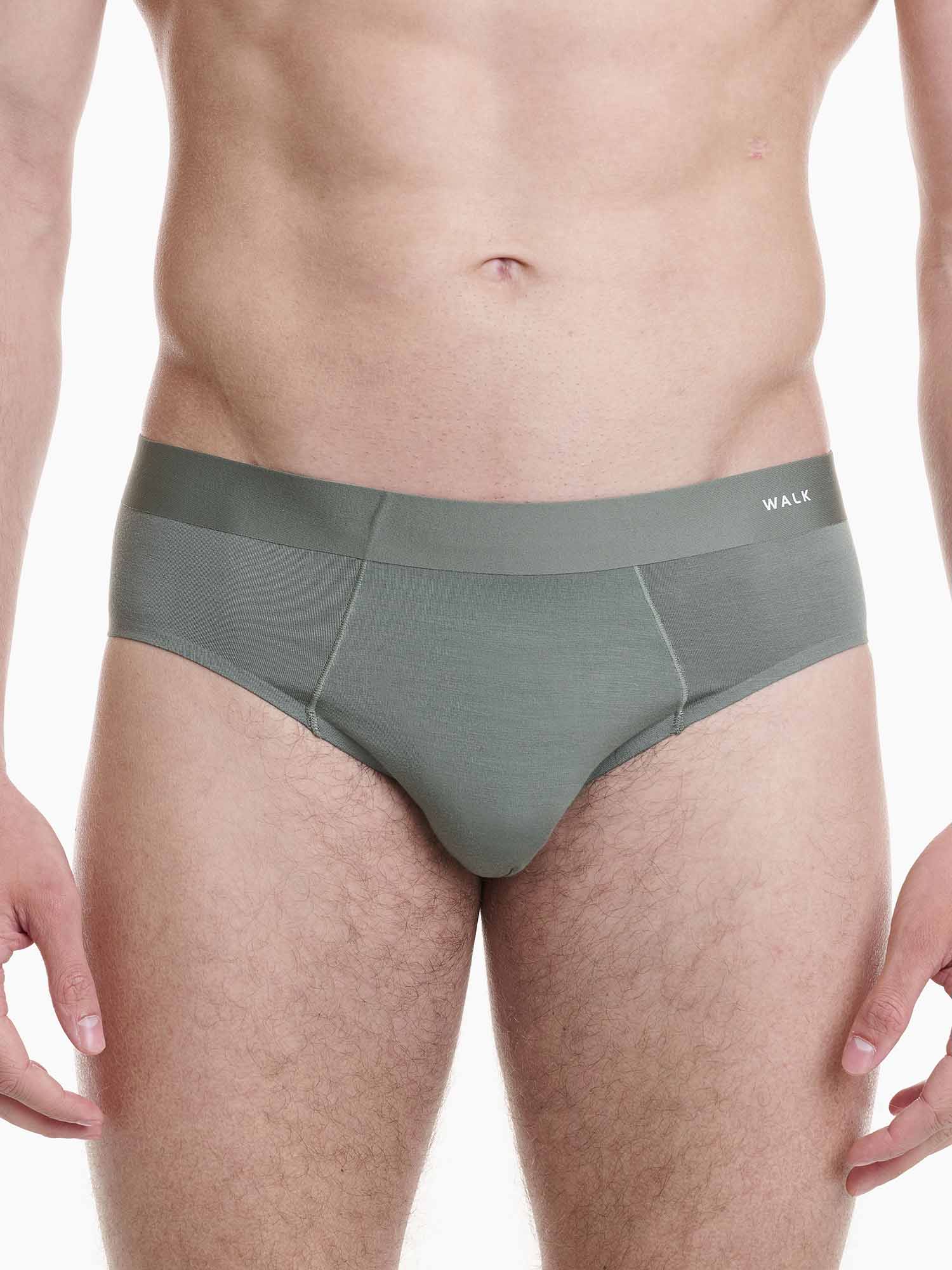 Ανδρικό εσώρουχο Bamboo Αόρατο Seamless Slip WALK W1772-24 ΧΑΚΙ ΣΚΟΥΡΟ 